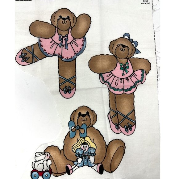 Vintage Daisy Kingdom No-Sew Fabric Applique Panels Christmas Kitty Flowers - Picture 6 of 7